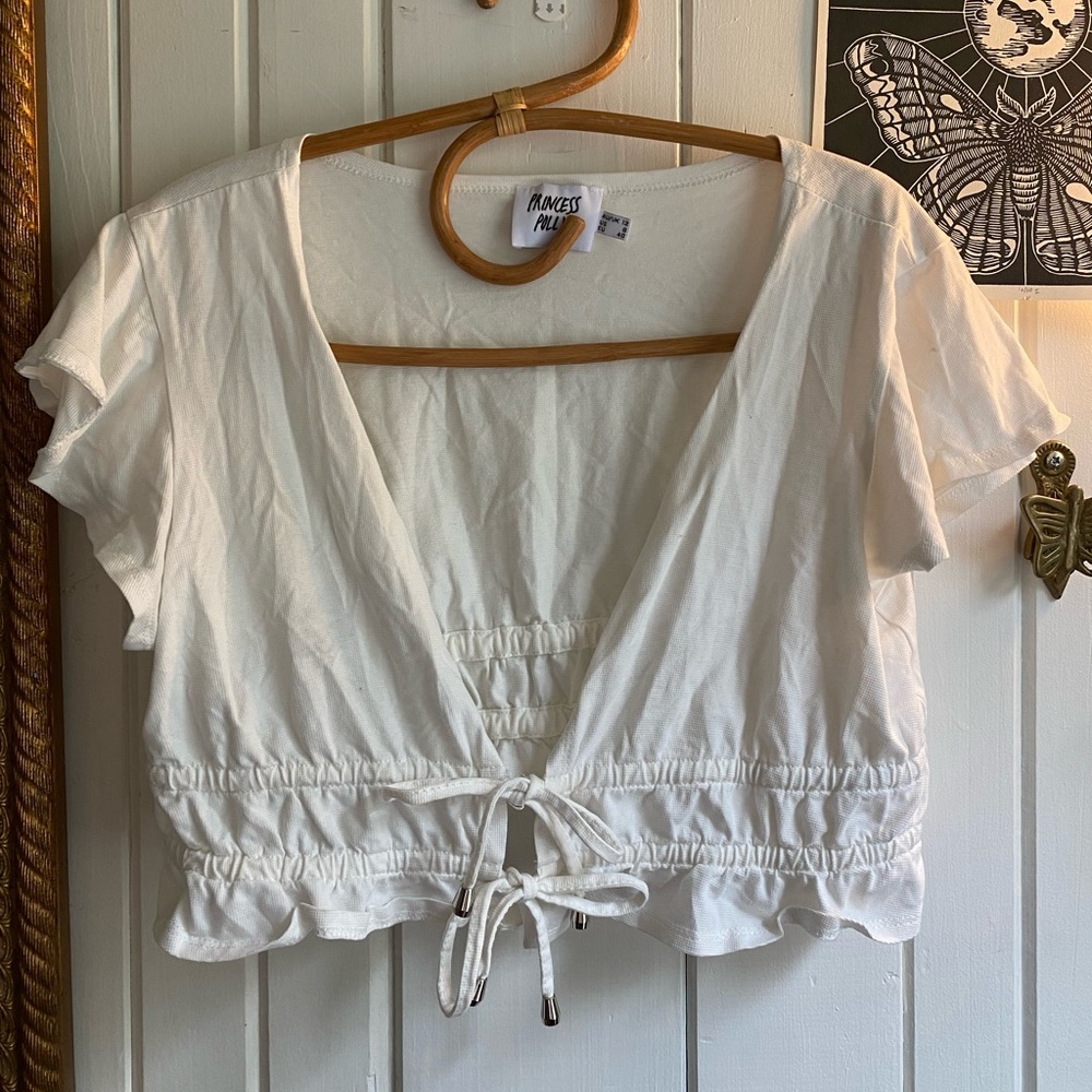 Princess Polly tie front crop